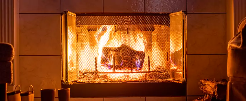 Mendota Hearth Landscape Fireplace Installation in Shreveport, Louisiana