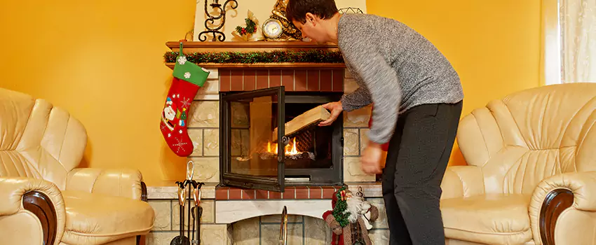 Rusted Metal Fireplace Restoration in Shreveport, Louisiana
